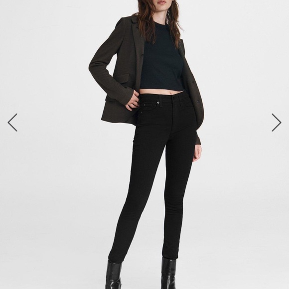 Rag&Bone slim skinny Jean in equestrian black. Size 29. - Picture 1 of 5